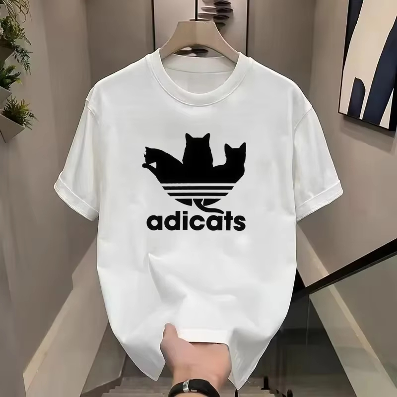 Streetwear Brand Cat - Новая креативная футболка ADICATS 2026 с