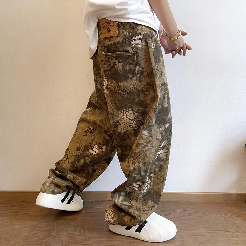 Streetwear Brand Popular - Новые мужские шикарные уличные джинсы со