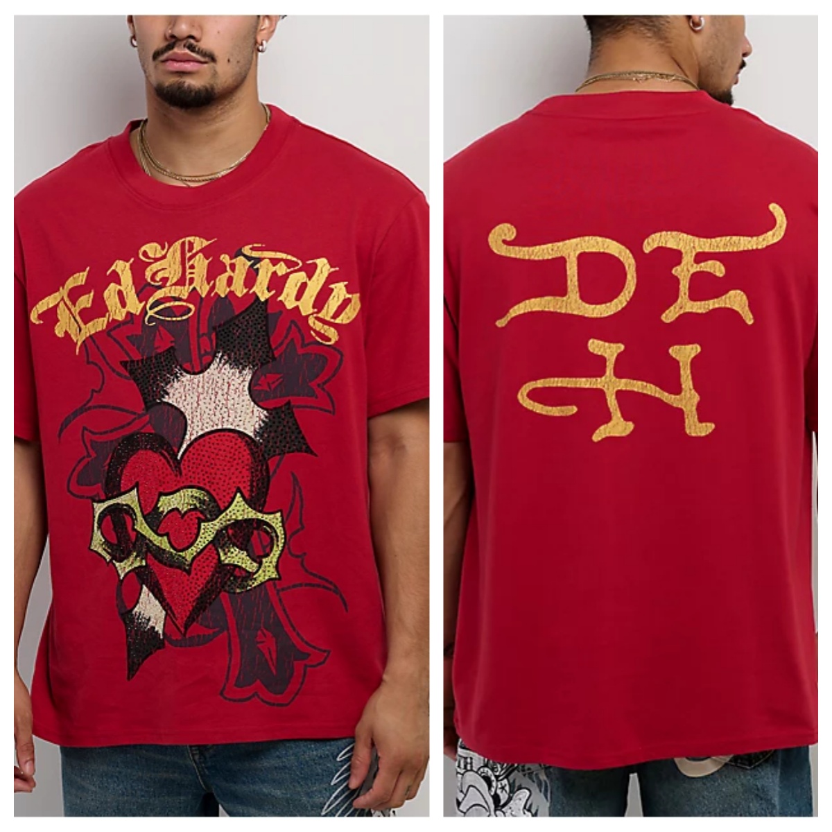 Streetwear Brand Heart - Футболка с принтом Sacred Heart Red