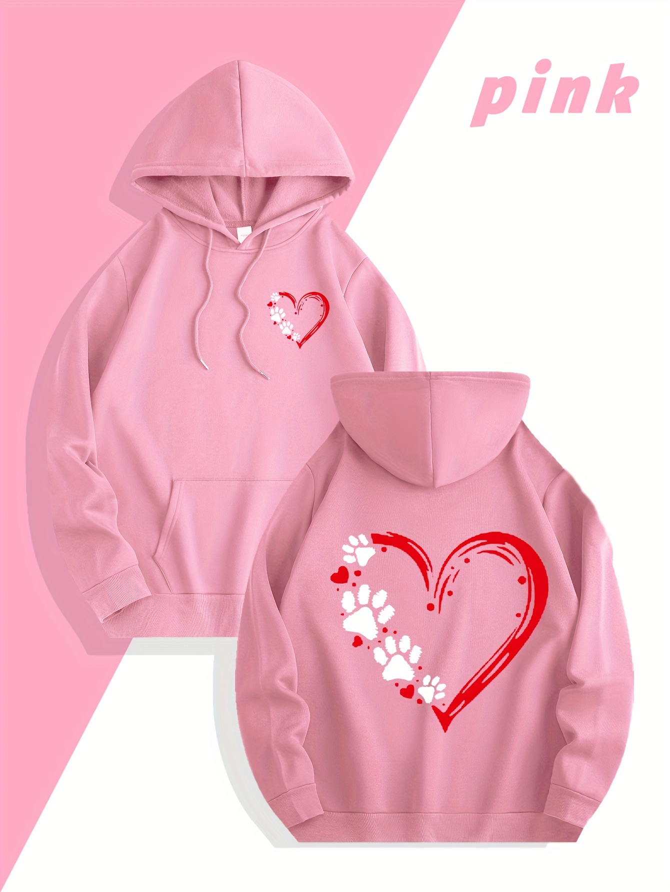 Streetwear Brand Heart - Мужская толстовка с принтом в виде