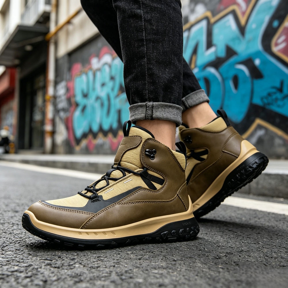 Высокие кожаные ботинки для му – обзор и цена Streetwear Brand Shoes