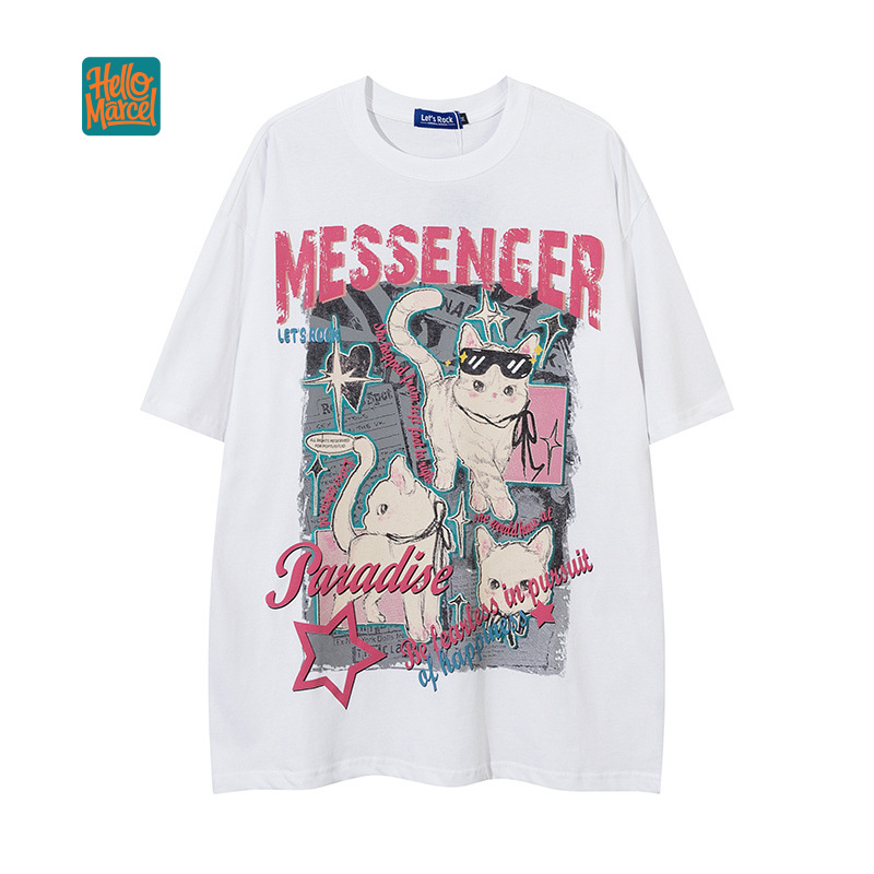 HELLOMARCEL Футболка для девоч – обзор и цена Streetwear Brand Cat