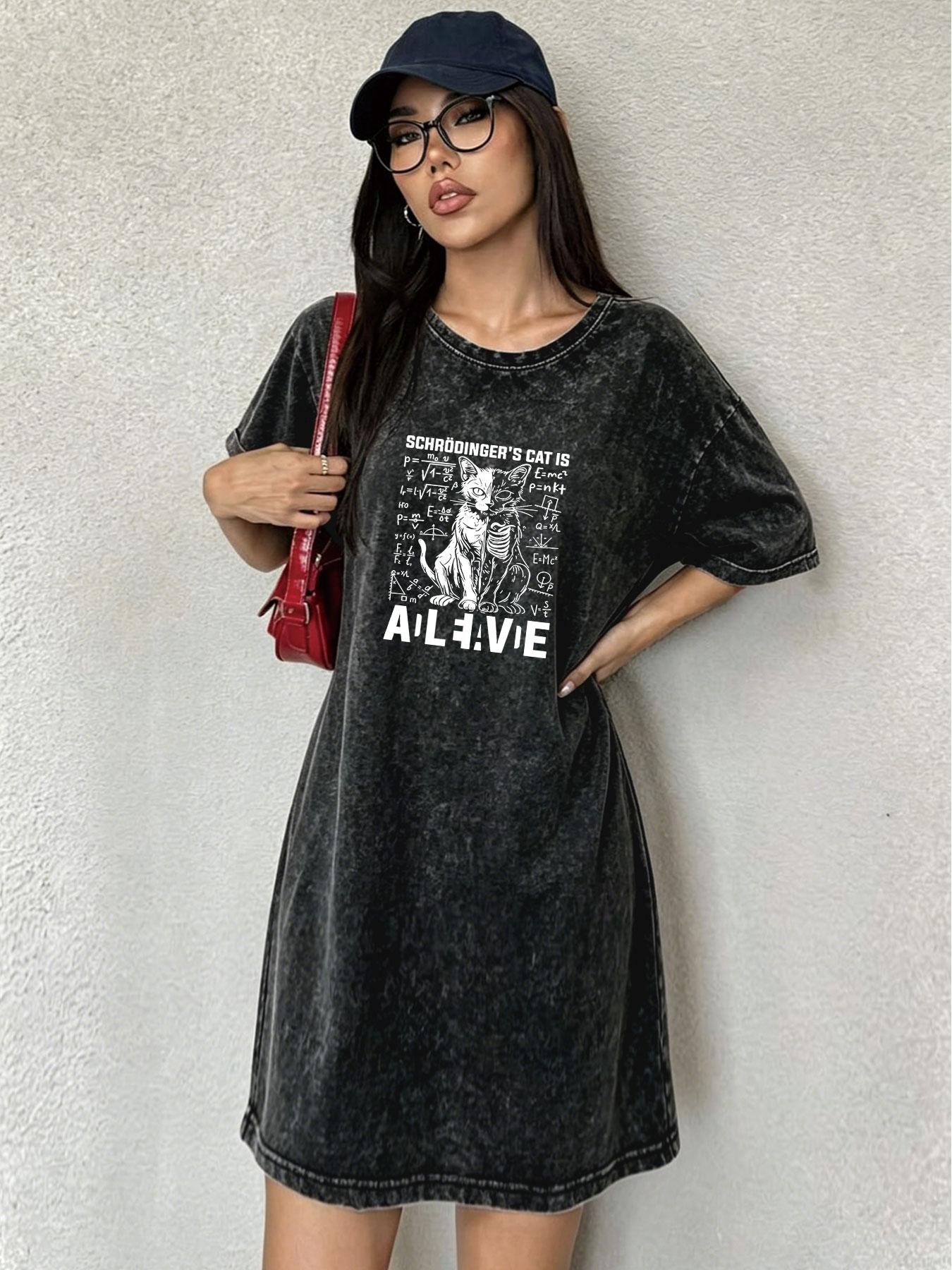 Винтажное платье-футболка с эф – обзор и цена Streetwear Brand Cat